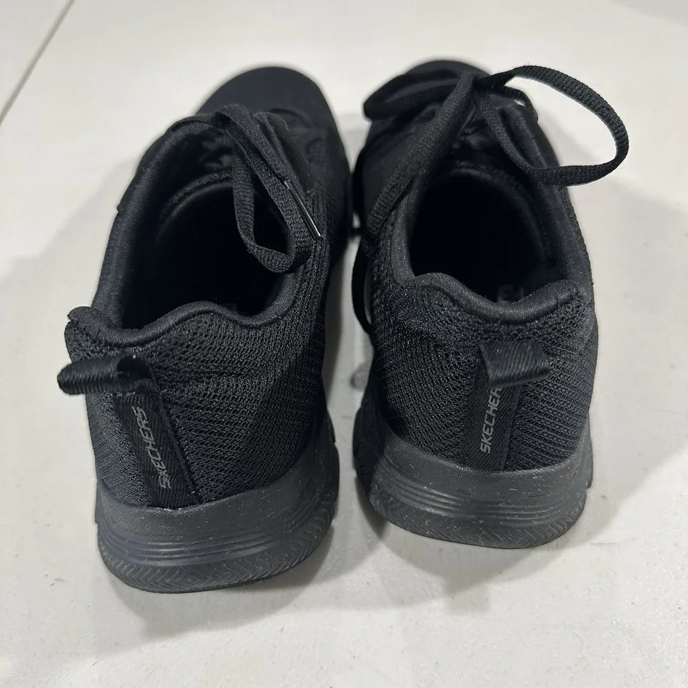 Skechers Women's 8.5 Flex Lite Athletic Shoe sn 149303 Black - Pre Owned